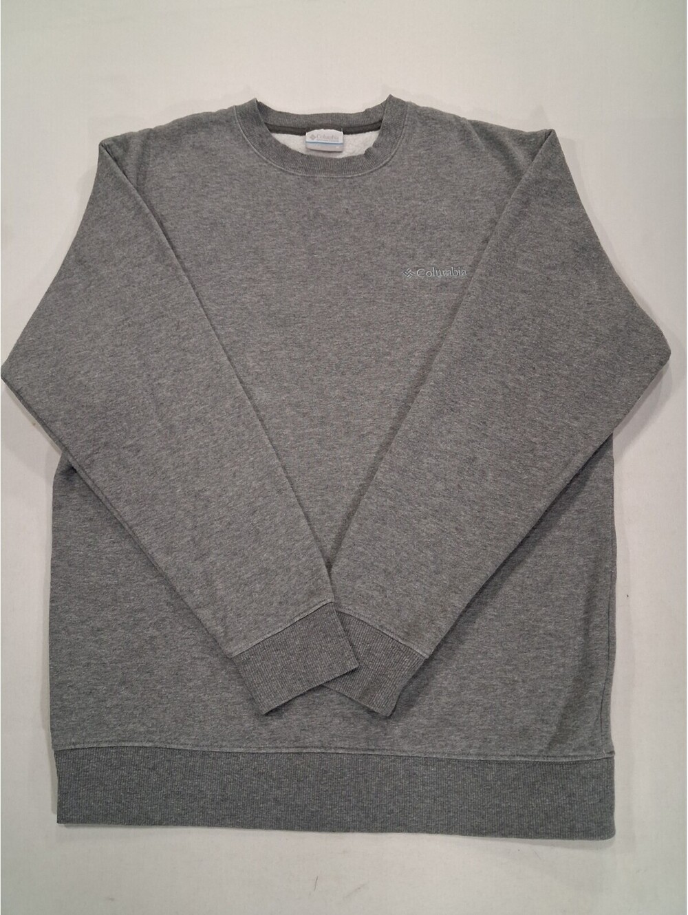 Columbia AM6769 Men's Hart Mountain II Crew Sweatshirt Gray Fleece Pullover Sz M